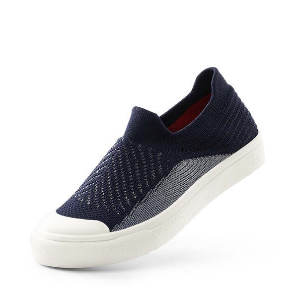Kids Slip On Machine Washable Sneakers - NAVY -  0